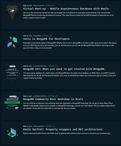 Early March Events Early March Events