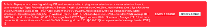 mongo error 5