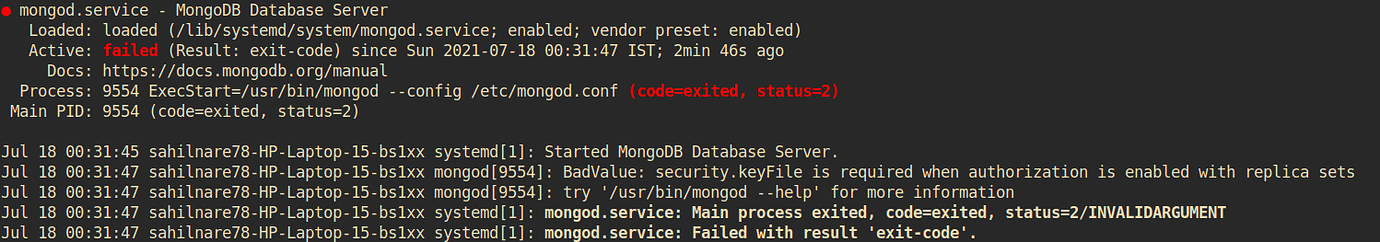 Mongodb Fails To Start After Adding Replication In Config Ops And 