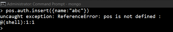 Getting TypeError in every Command - Working with Data - MongoDB ...
