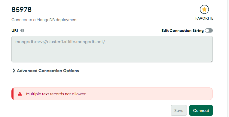 mongoError