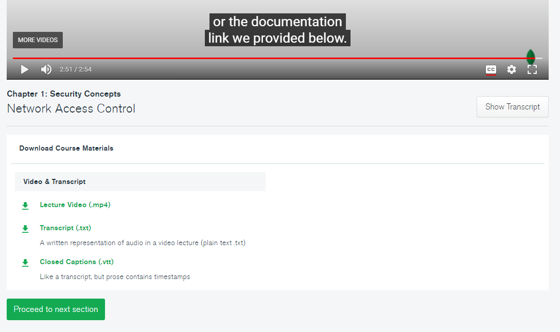 Chapter 1 Security Concepts Lecture Network Access Control link