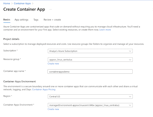 how to create a container app in Azure Container Apps