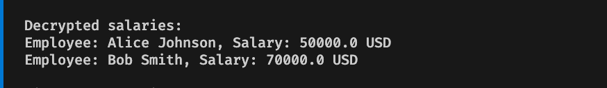 Script output decrypting results