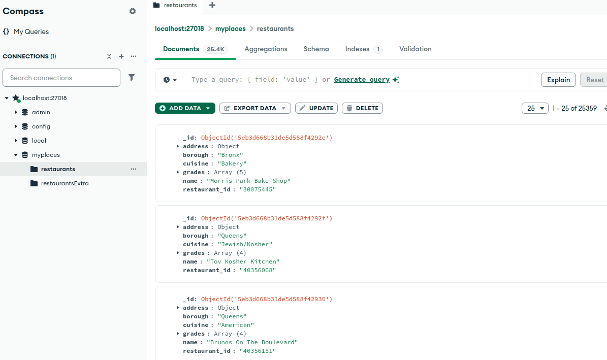 MongoDB Compass