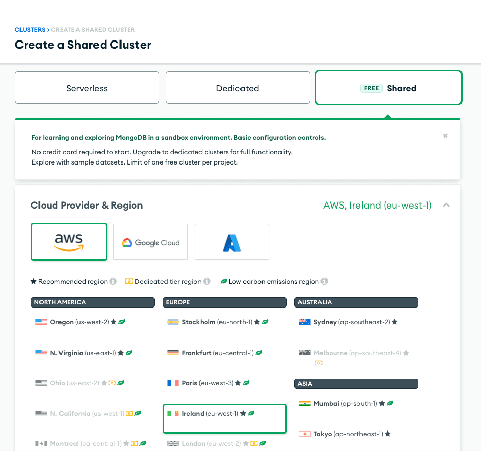 Cluster configuration overview