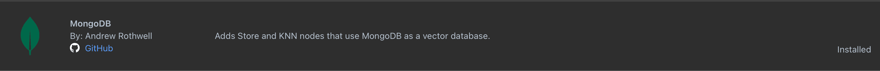 Plug-in instalado