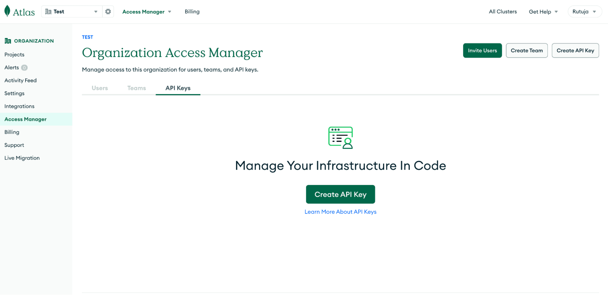 An interface for the Atlas Access Manager.