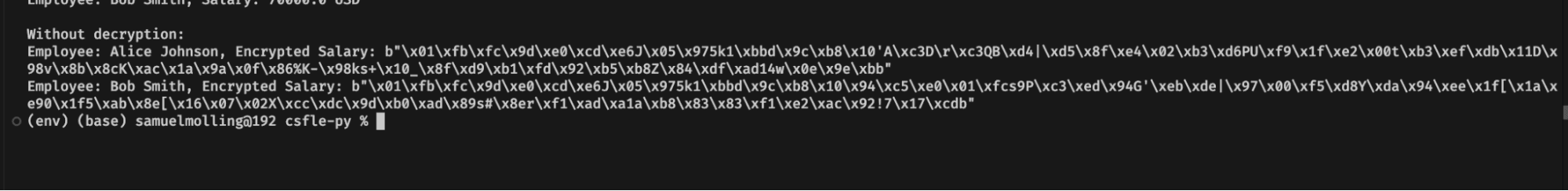 Script output without decrypting results