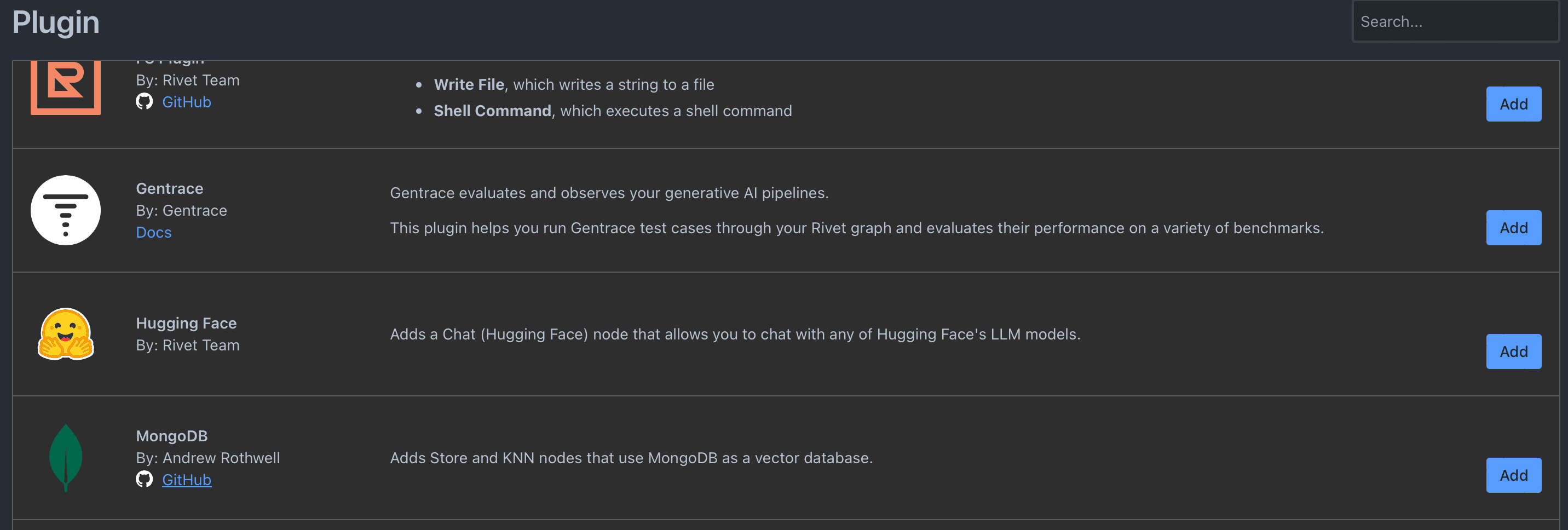 Plugin Page