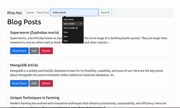 o novo aplicativo com MongoDB