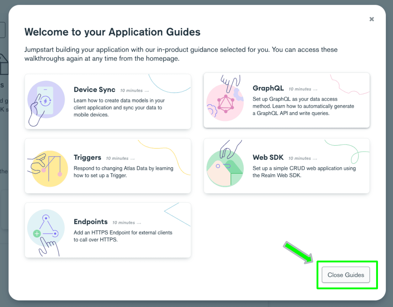 Application guides for Atlas App Services