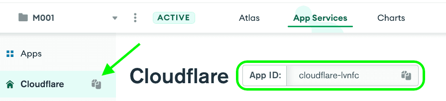 Atlas App Service AppID