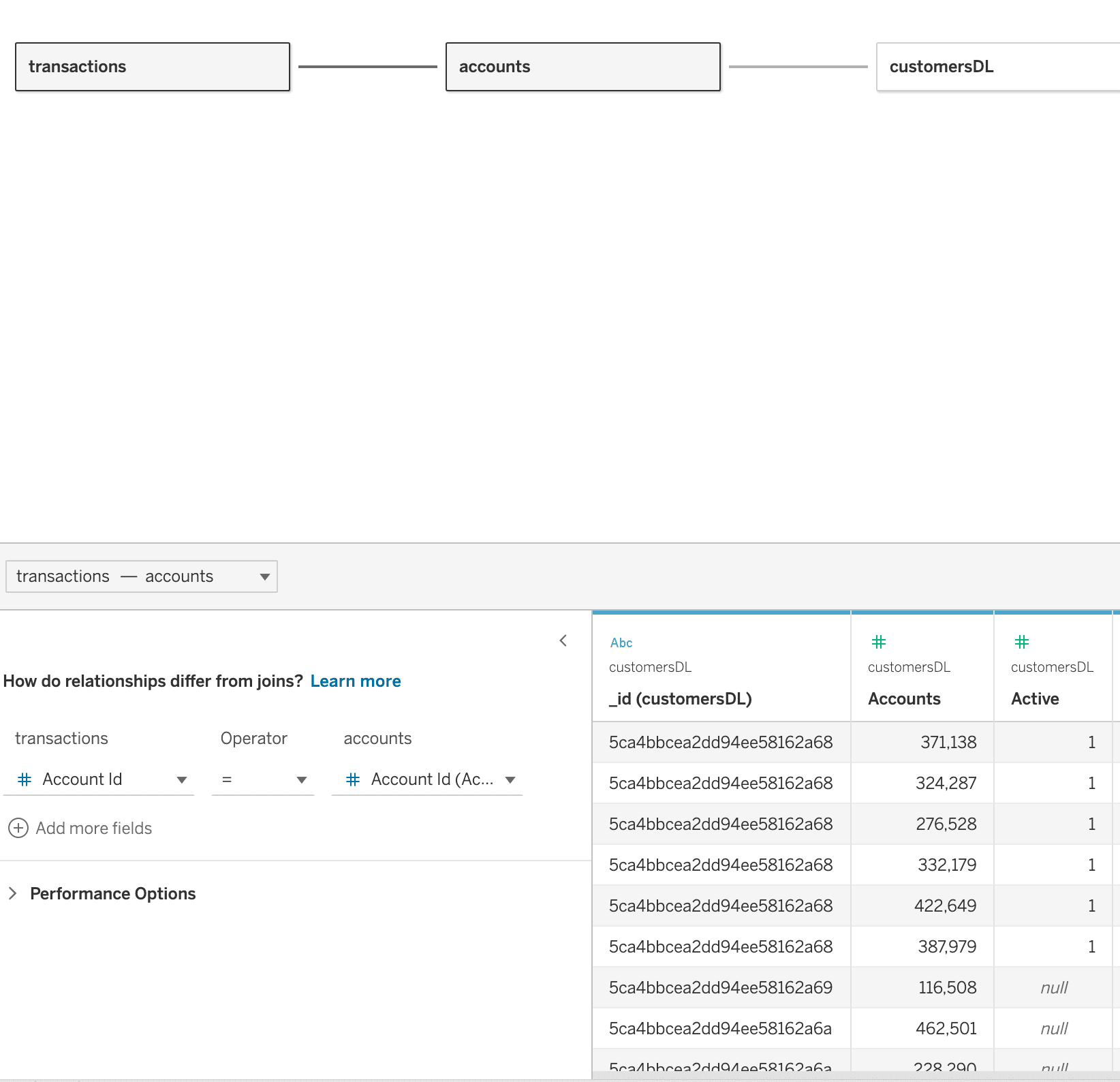 Joining Tables with Drag & Drop