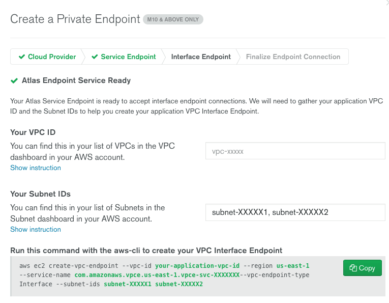 Figure 5. Create private endpoint