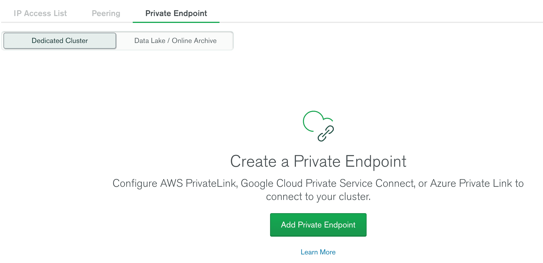 Figure 4. Add private endpoint