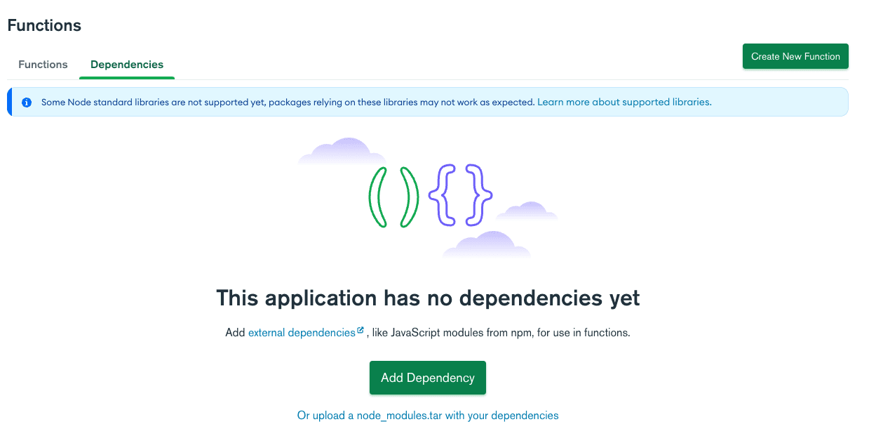 Atlas Functions Dependencies