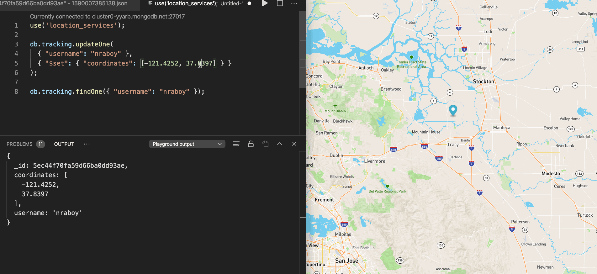 mapbox automatically updated by a change stream