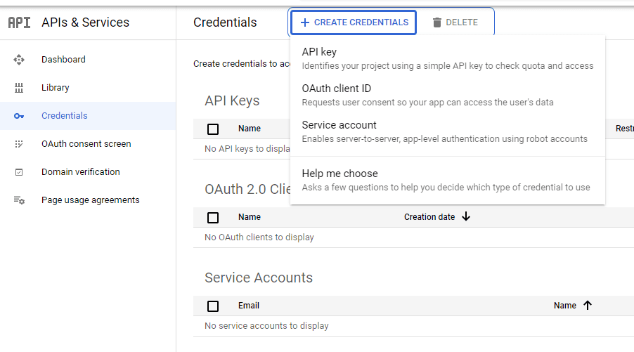 Create an OAuth client ID