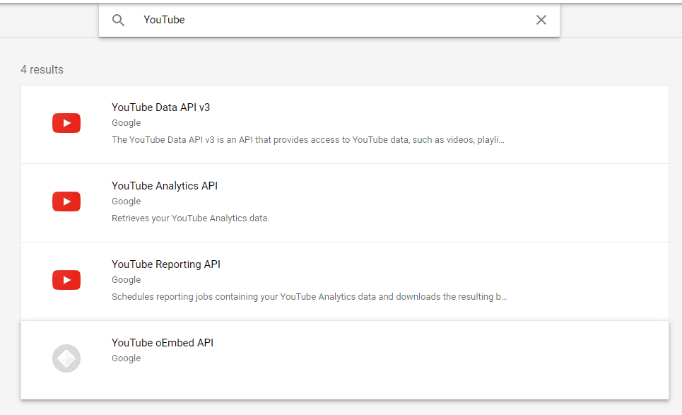 The YouTube APIs