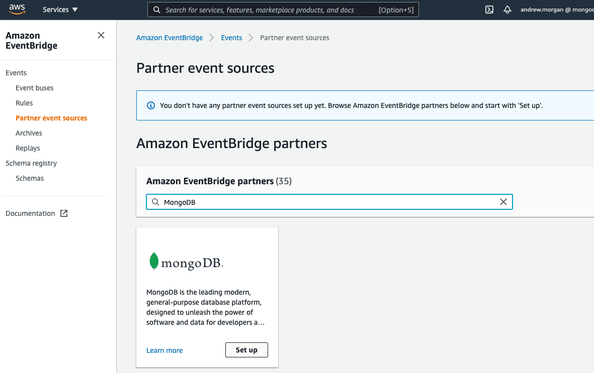 "EventBridge Partner Source"