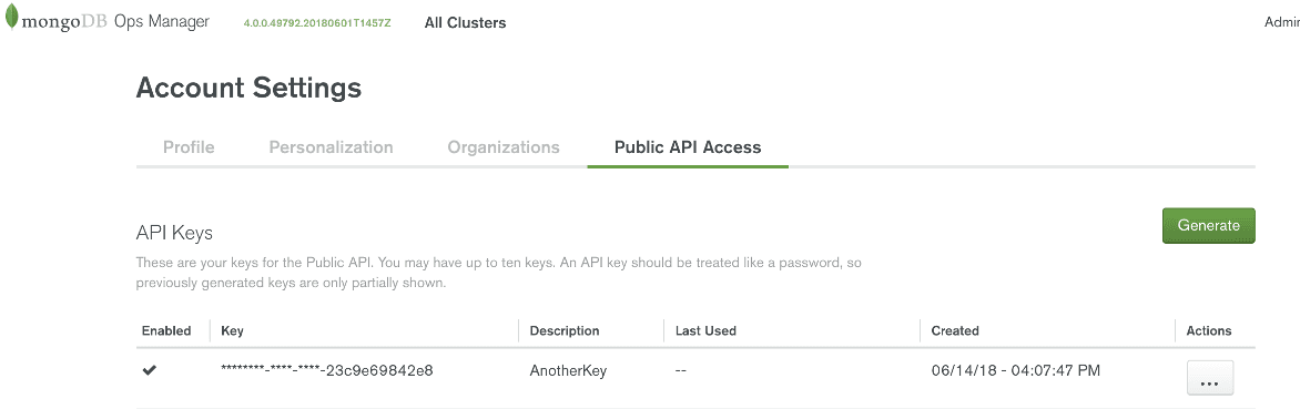 Figure 7: Public API Access
page