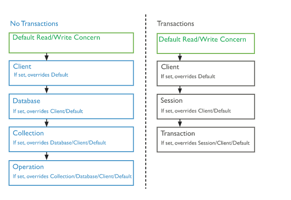 Read and Write Concerns Diagram