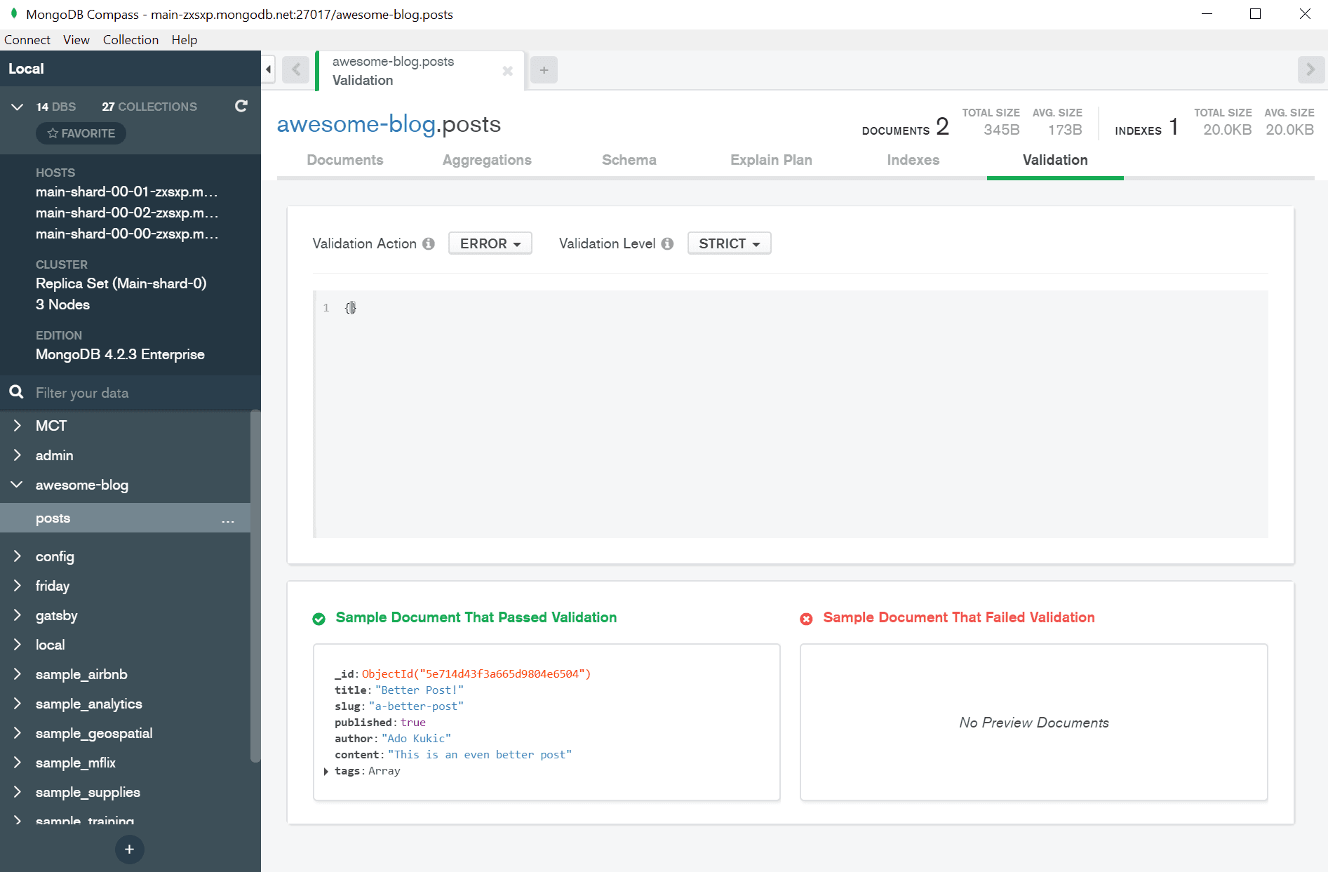 Valid Document Schema