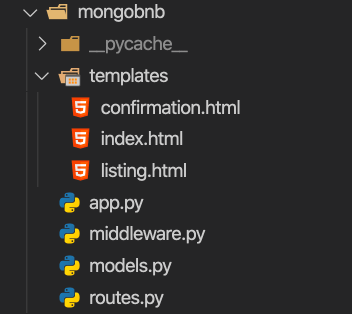 MongoBnB Directory Structure