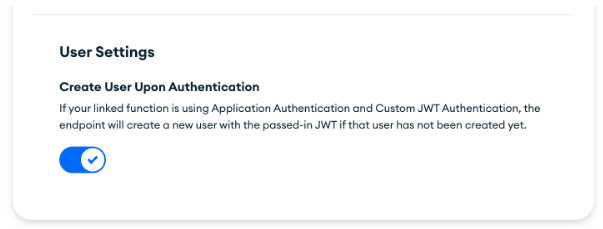 Creating User Upon Authentication