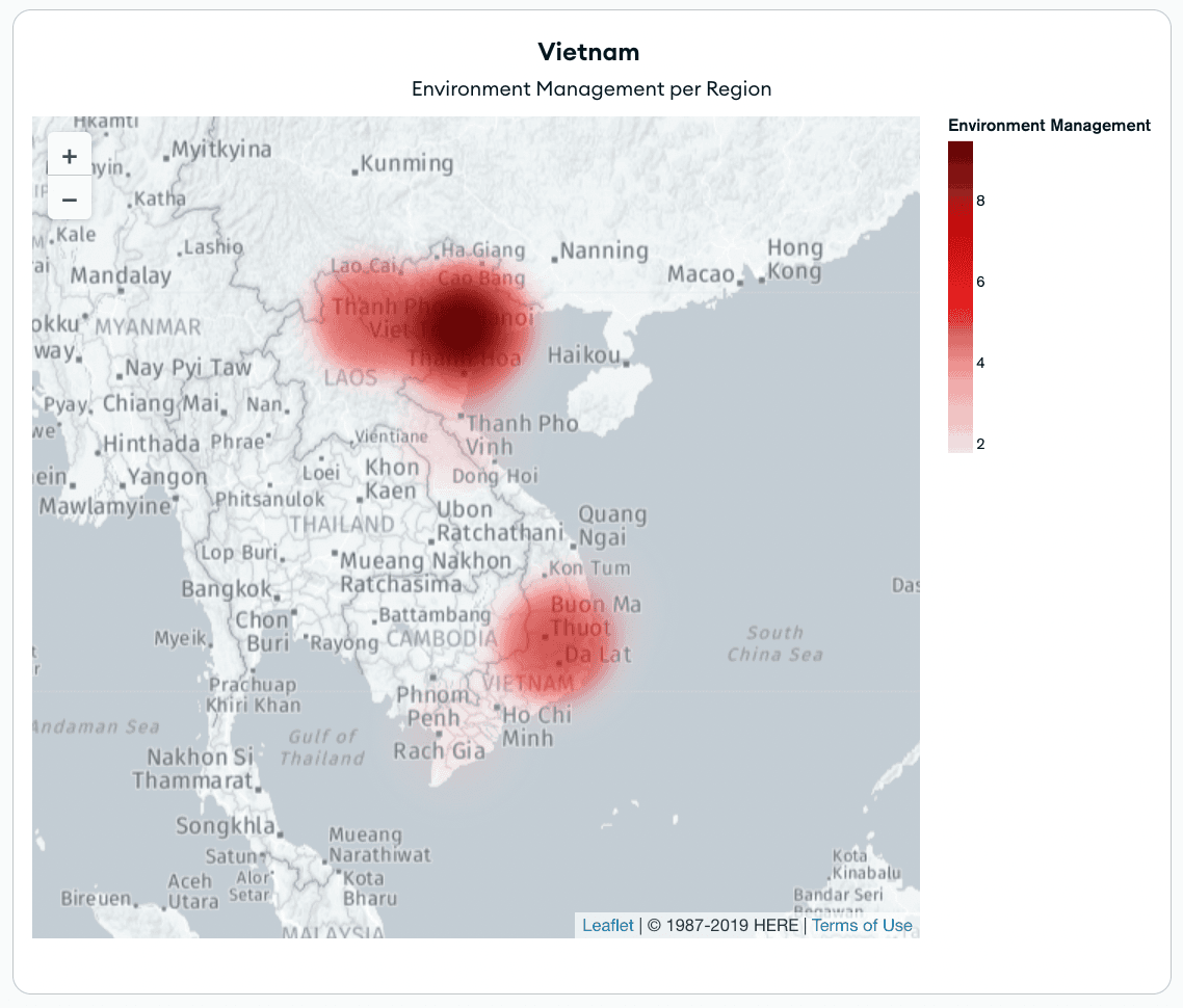 Vietnam heatmap