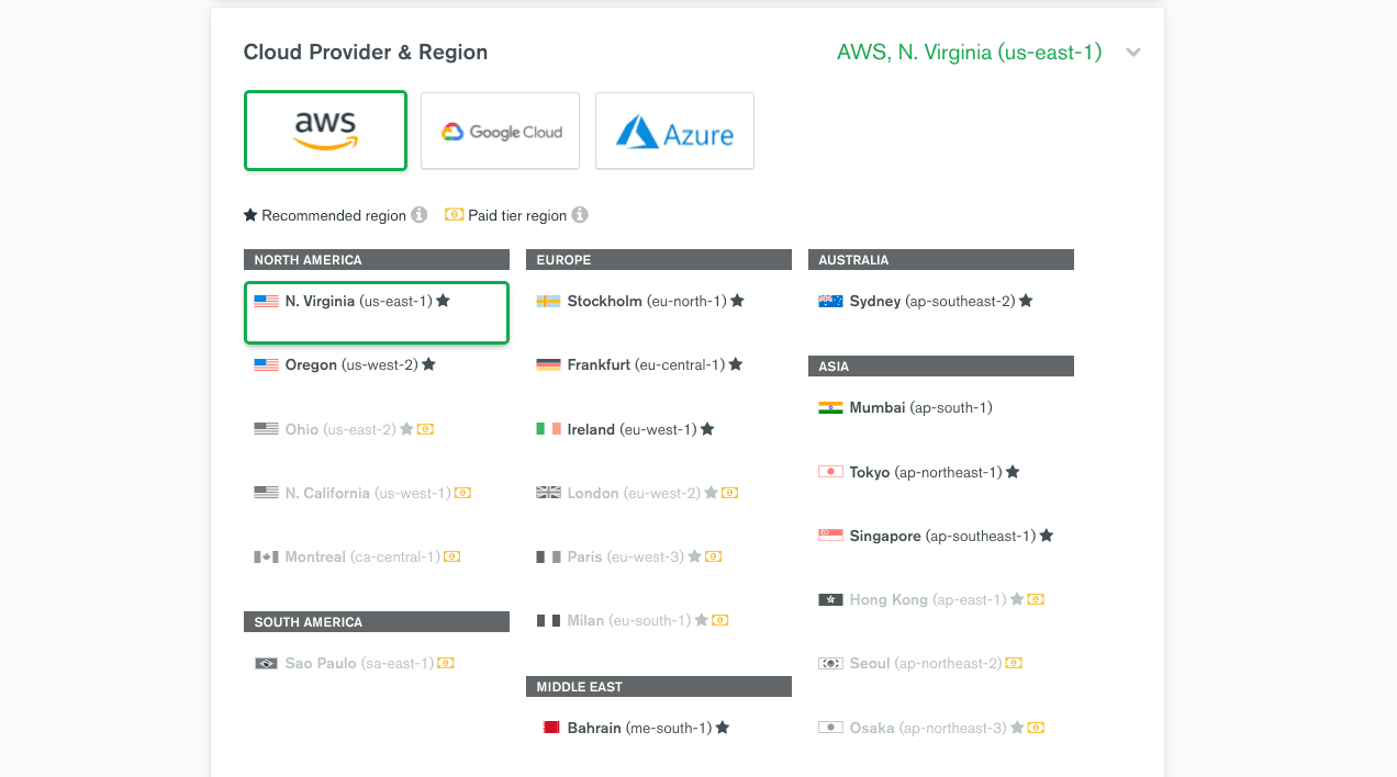 MongoDB Atlas Cloud Service Provider