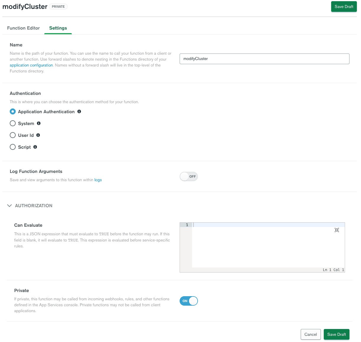 Modify Cluster Function