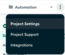 Project Settings