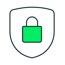 A padlock icon