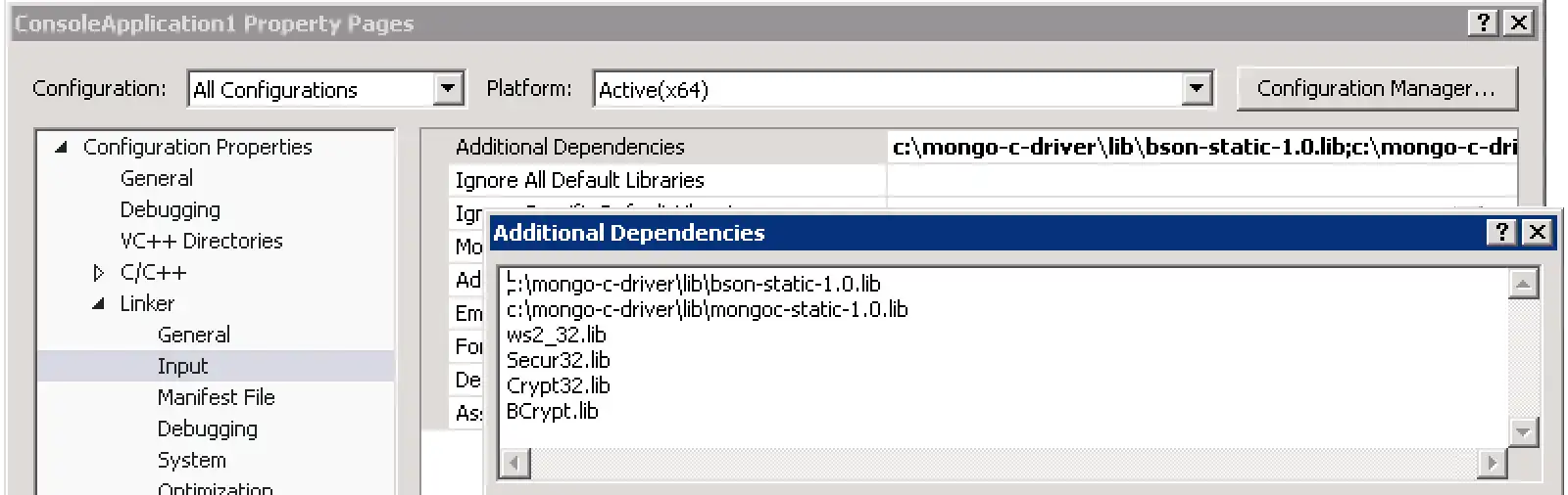 Add Dependencies (static)