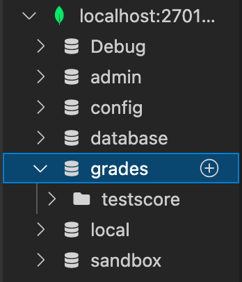 Image showing database and collection