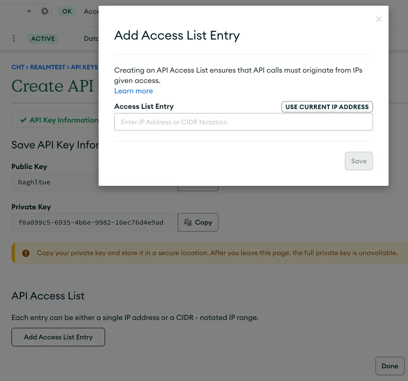 Haga clic en Administrador de acceso