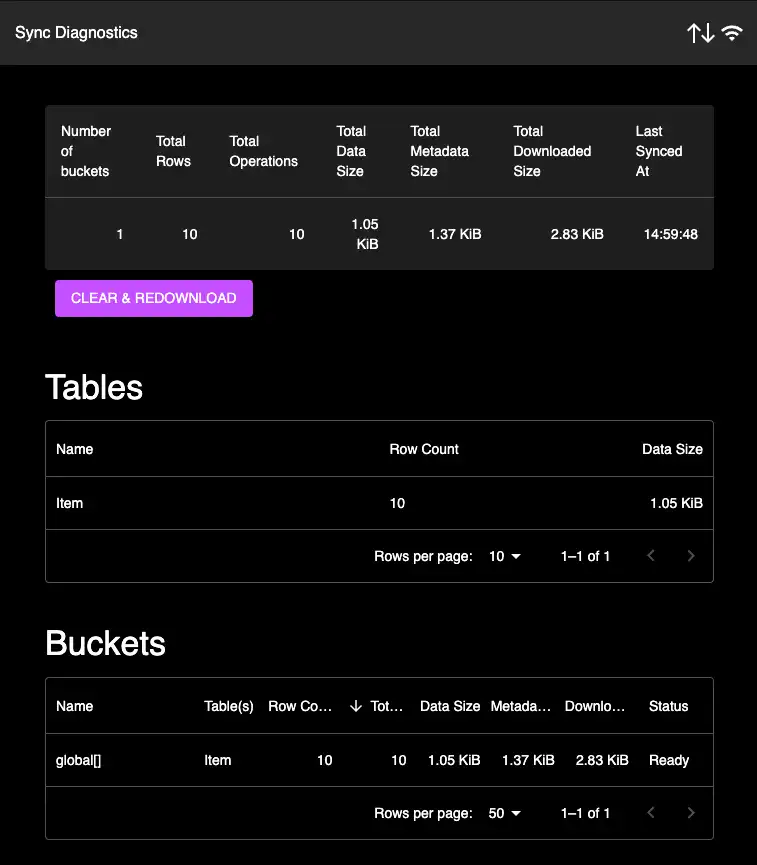 Captura de pantalla de la interfaz de usuario