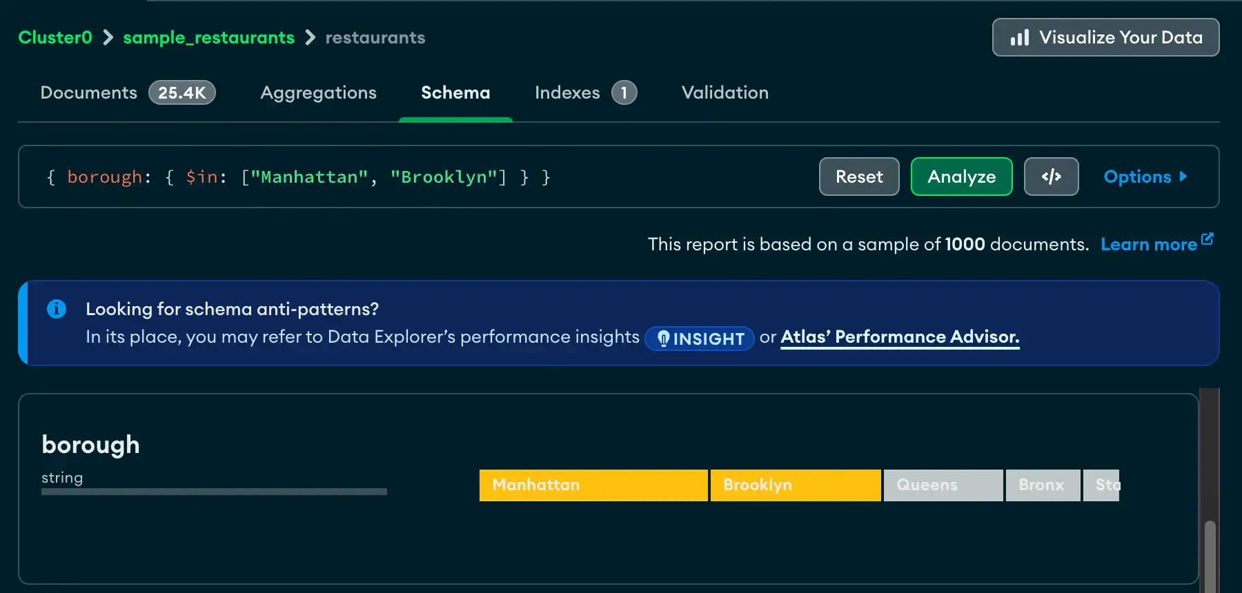 Ejemplo de selección de varios valores para un campo