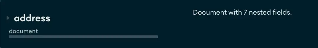 Ejemplo de campos con documentos o matrices incrustados