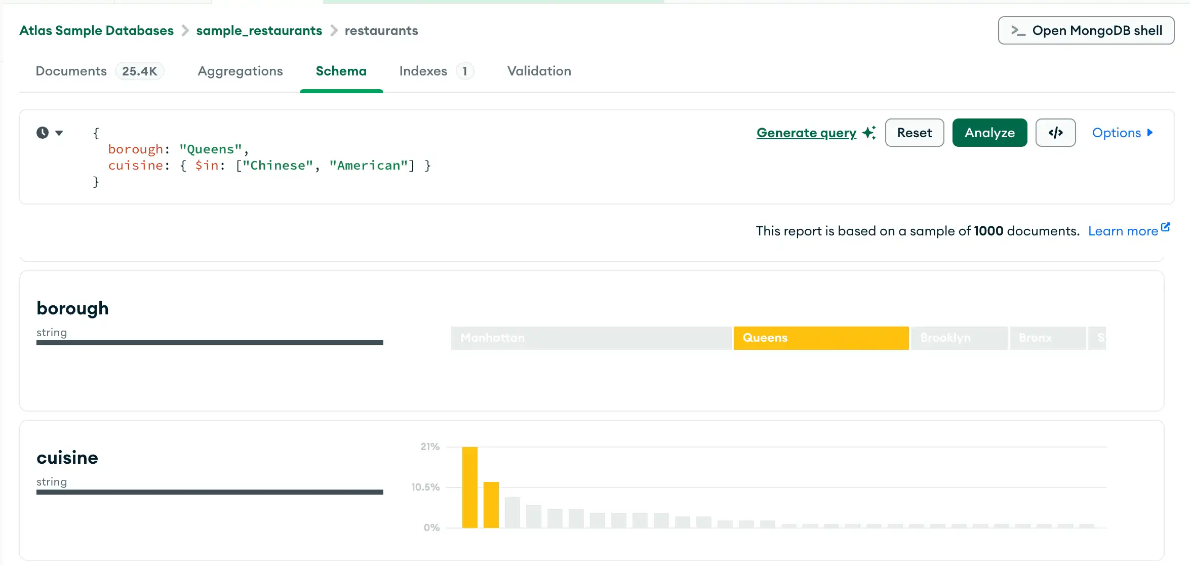Ejemplo de eliminación de un valor de un filtro