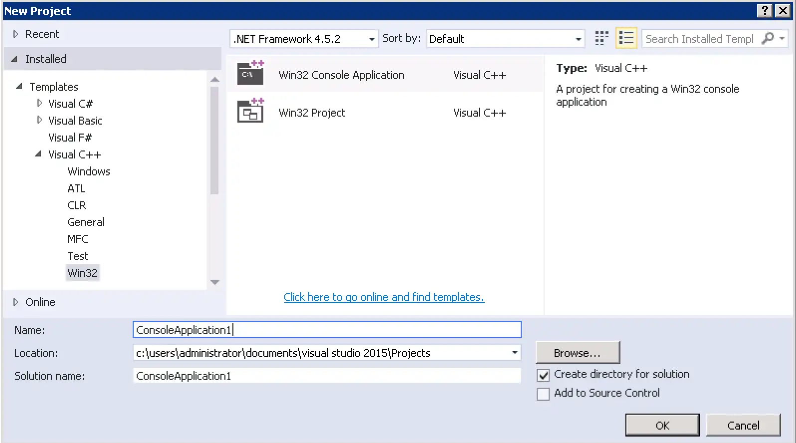 Crear un nuevo proyecto