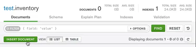 Botón de inserción de Compass
