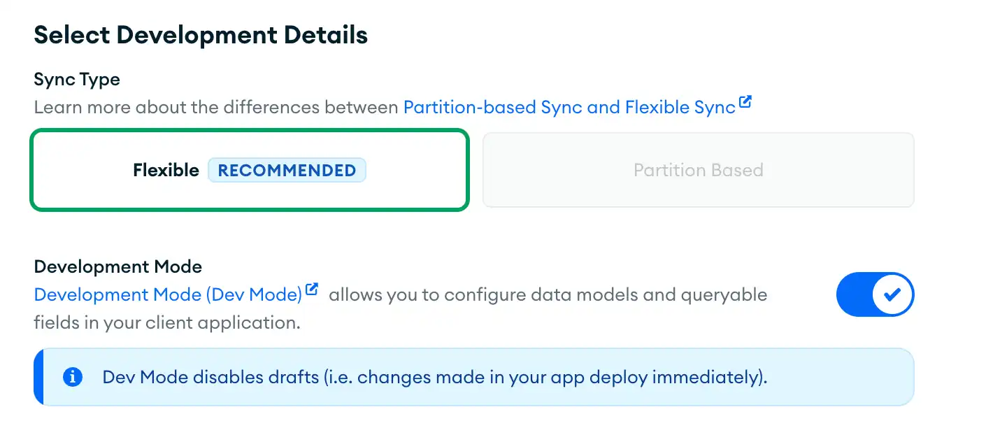 開発モードを有効にする UI