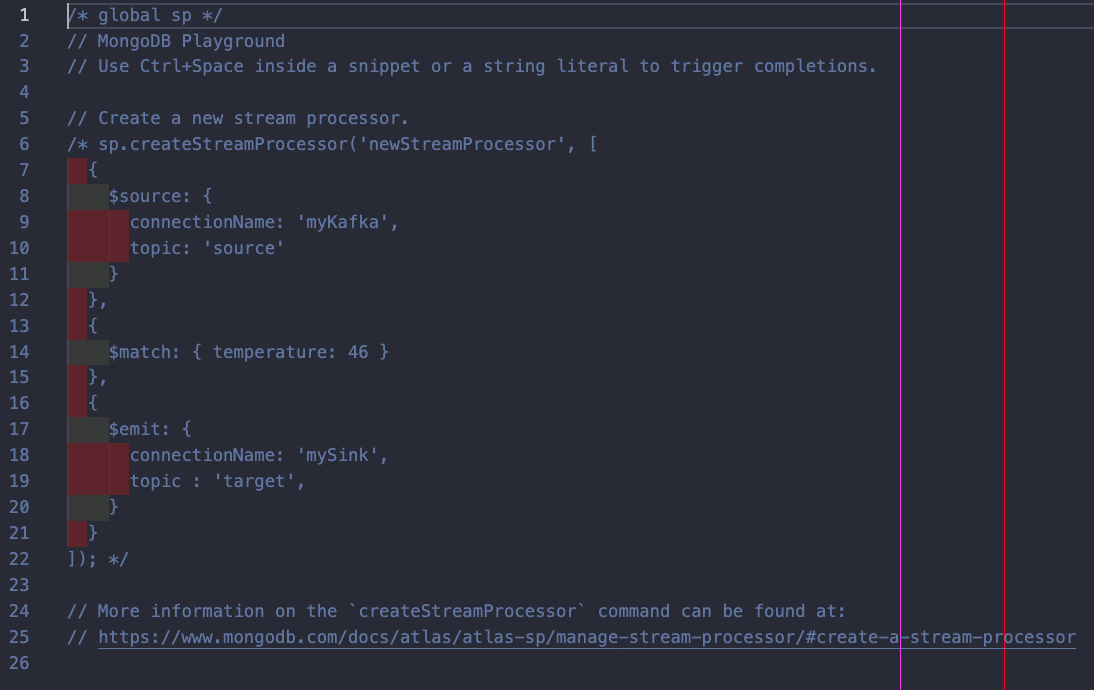 Atlas Stream Processing テンプレートのイメージ