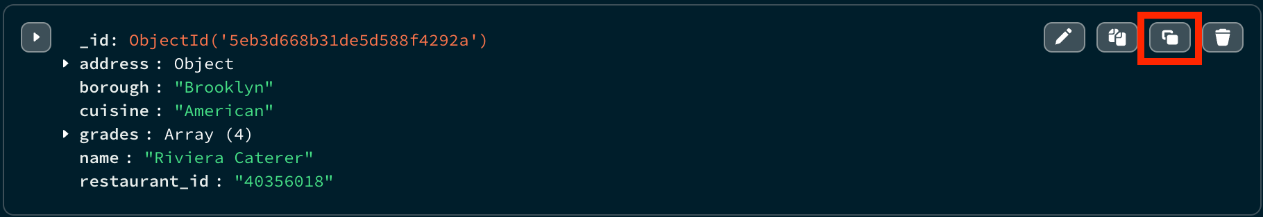 목록 보기에서 문서 복사