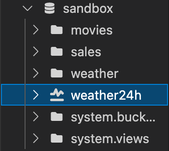 VS Code 확장의 time series 아이콘을 보여주는 이미지