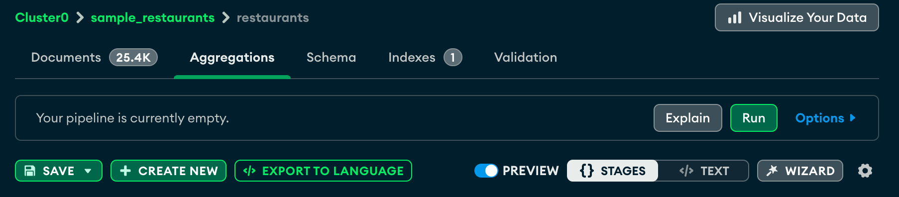 Mais opções
