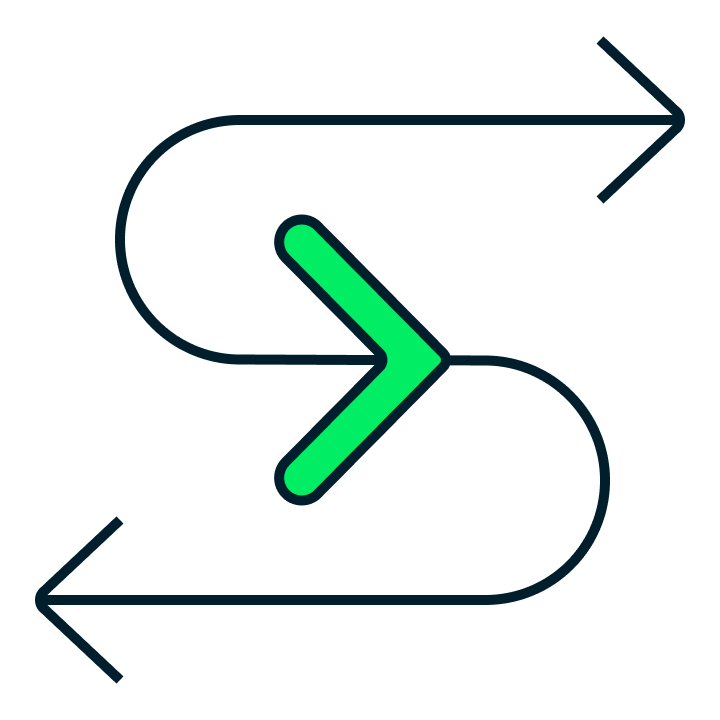 Um ícone representando a sincronização de dados
